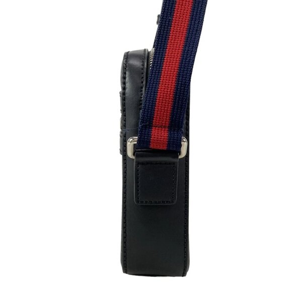 GUCCI GG Supreme Messenger Bag Black Gray Multi PVC Leather - 762-073125 - Picture 3 of 14